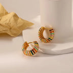 ROUND COLORFUL EARRING
